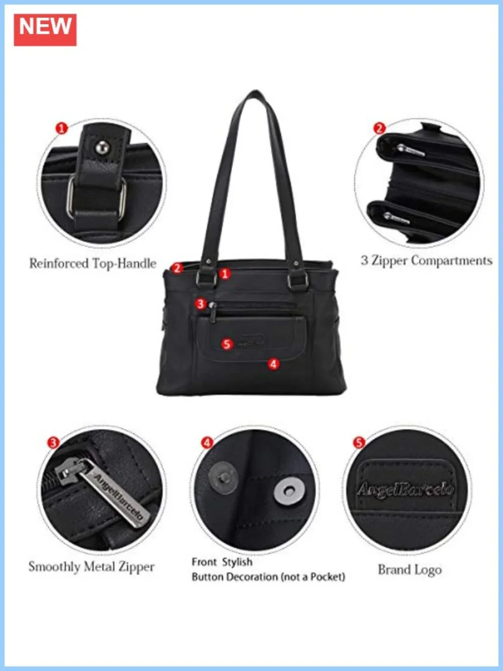 Soft Washed PU Leather Hobo Bag, Large Tote Shoulder Handbag with Triple